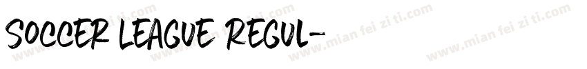Soccer League Regul字体转换